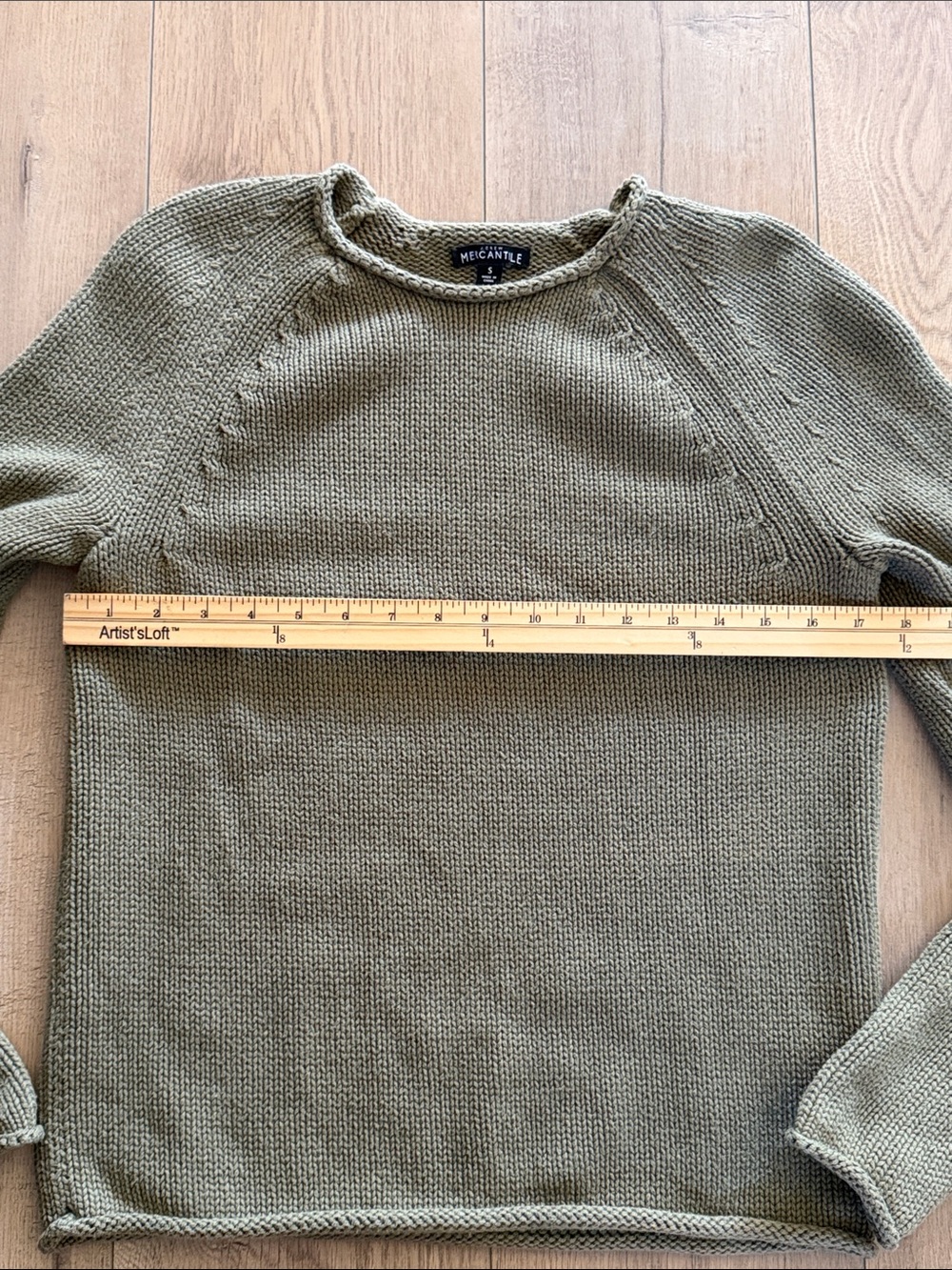 J. Crew Rollneck Pullover Sweater Sz S Frosty Olive Preppy Classic 90s Nautical - Picture 8 of 9